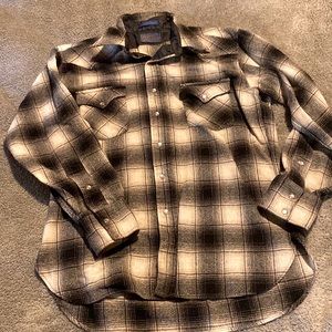 Mens Pendleton High Grade Western Wear long Sleeve Snap Shirt
